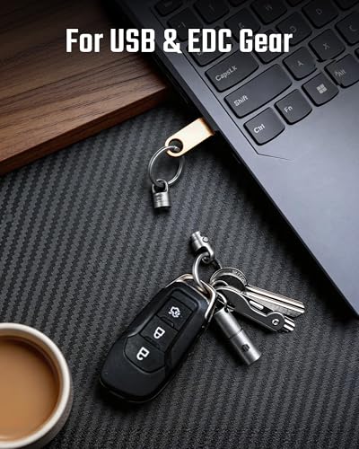 Image of KeyUnity Titanium Magnetic Quick Release Keychain, One-Hand Detachable Connector for Car Keys, USB Drives and EDC, Gear, KA62 Compact-1 Pack