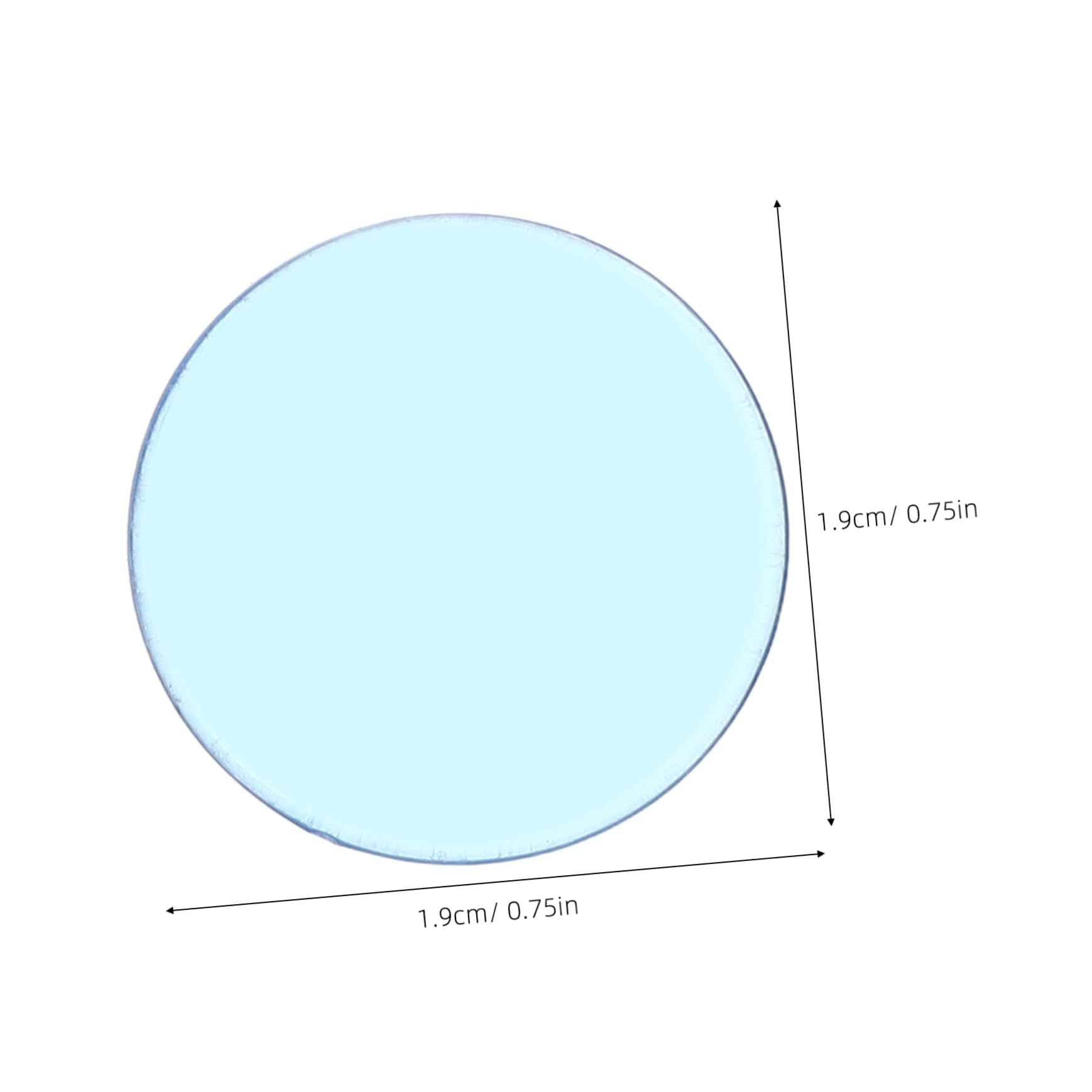 BESPORTBLE Chip Coin Bingo Chips Set 40pcs Blue Plastic Counting Discs for Bingo Supplies