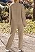 MEROKEETY Womens Pajama Sets 2025 Fall Lounge Sweater Set Cute Fuzzy Fleece 2 Piece Long Sleeve Cozy Winter Pj Outfits, Cashmere, Medium