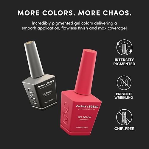 Miniatura 2 de Chaun Legend - Esmalte de uñas de gel Botox Baddie LG5188 (morado ciruela) Esmalte de gel de curado UV LED de alto brillo, 0.5 fl oz