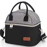 Diseño Moderno: La bolsa de almuerzo con aislamiento es simple y clásica. Te acompaña a donde quieras, ideal para viajes, escuela, oficina. Ya sea que lleve el almuerzo al trabajo o haga un picnic con amigos, puede agregarlo a su lista.