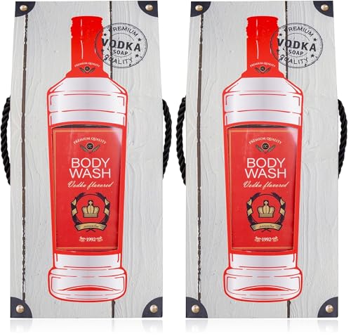 Mousse de bain parfum vodka pour homme Accentra - Douche relaxante après le sport avec sac cadeau