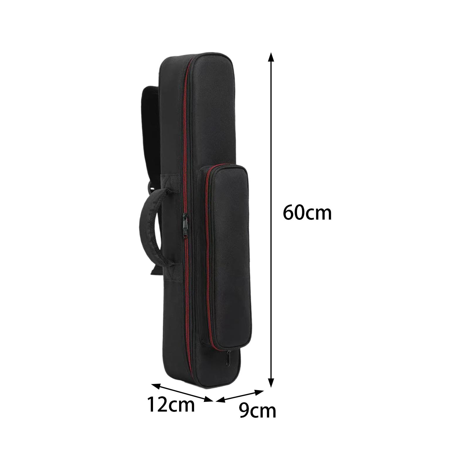 Perfeclan Saxophon-Aufbewahrungstasche, Sax-Gig-Bag, praktische, wasserdichte Sopran-Saxophon-Tasche aus Oxford-Stoff, Handtasche für Flöte, gerades Saxophon, S