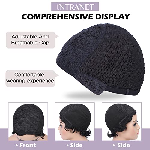 Quantum Love Brazilian Remy Human Hair Wig Short Finger Wave Mommy Wig Brazilian Virgin Human Hair Wigs For Black Women #TOP7