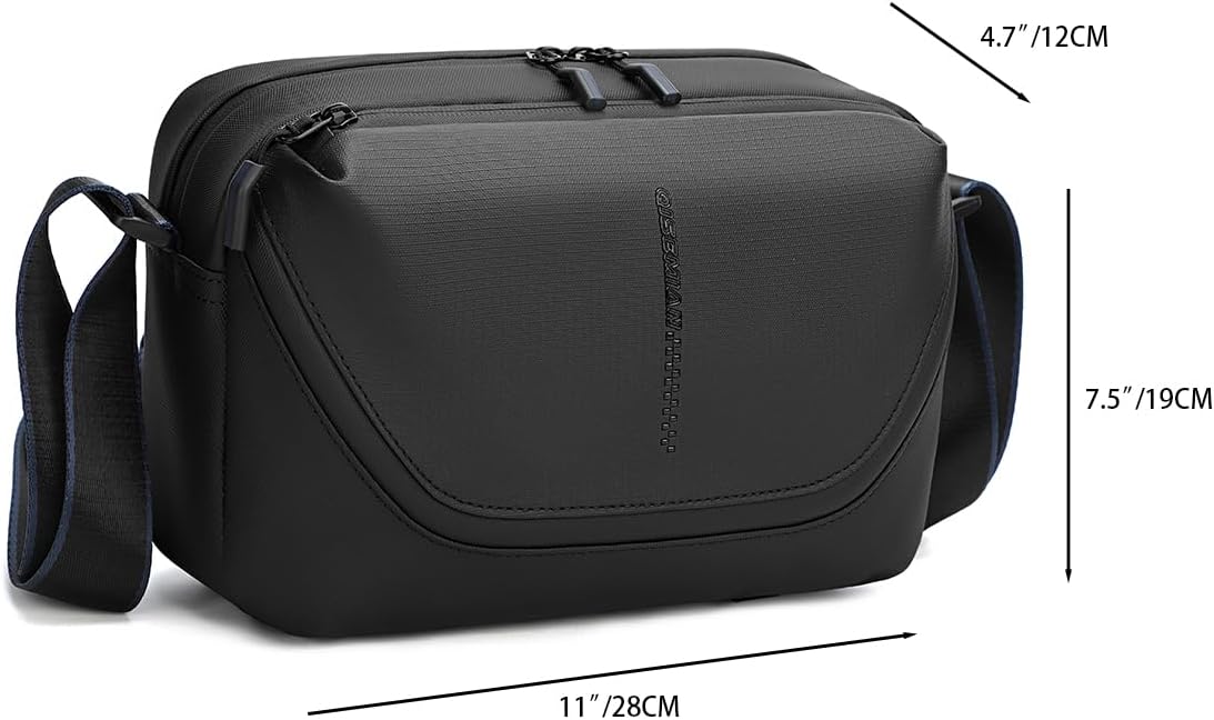 peacechaos Small Camera Sling Bag for Mirrorless & Compact DSLR – Lightweight Waterproof Crossbody Camera Bag with Tripod Holder, Adjustable Strap, and Removable Dividers - Image 2