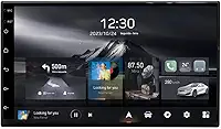 Central Multimídia Universal Adak G2 Tela QLED de 7' Polegadas 2GB Ram 64GB Carplay e Android Auto + Câmera de ré
