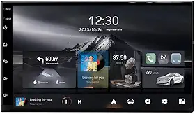 Central Multimídia Universal Adak G2 Tela QLED de 7' Polegadas 2GB Ram 64GB Carplay e Android Auto + Câmera de ré