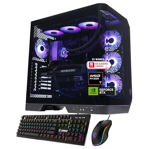 msi Vision ZS Gaming Desktop PC | AMD Ryzen 7 9800X3D | NVIDIA GeForce RTX 5070 12GB | 32GB DDR5 RAM | 2TB NVMe SSD | 360mm AIO Liquid Cooling | Wi-Fi 6E | Windows 11 Home | VR Ready | 9NVP-2068US
