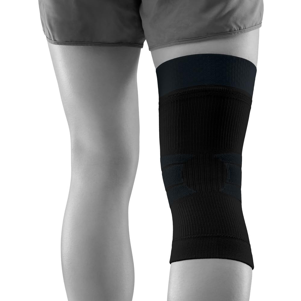 BAUERFEIND Knie Sleeve zum Wandern „Outdoor Compression Knee Support“, 1 Unisex Kniebandage zur Wanderausrüstung, Rechts & Links tragbar, Wanderbandage mit Merino Wolle