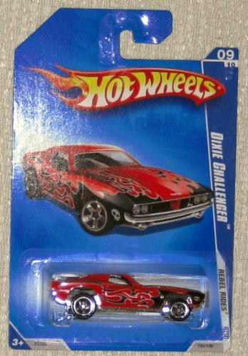 Hot Wheels2009 Rebel Rides 09/10 Dixie Challenger Dark Red