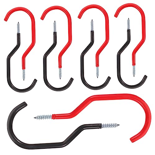 DIYEAH 10 Piezas Gancho De Pared Manos Largo Ganchos Para Colgar Pesado Perchas Para Pared De Garaje Exterior Cochera Montado Montar Organización Muro Con Metal