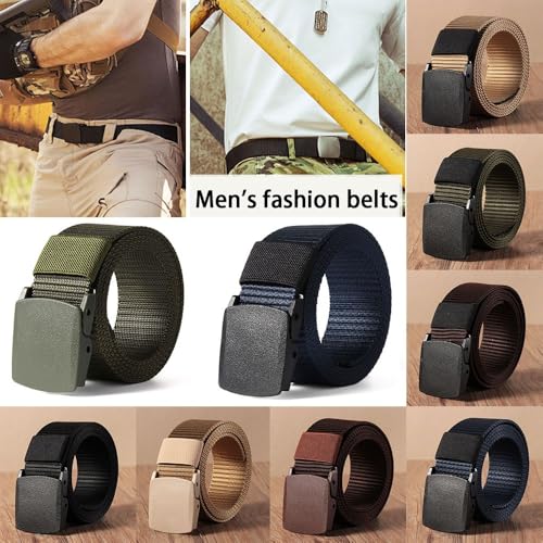 Metal-free Security Check Lengthen Waistband for Fat Man Web Belt Nylon Waist Belt(Black (140cm))4