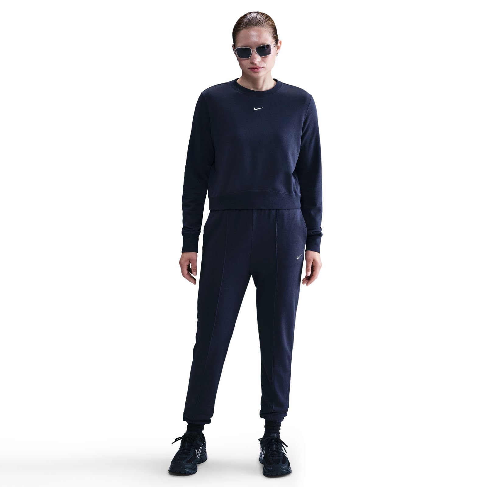 Nike Nike Sportswear Chill Terry French-Terry-Sweatshirt mit Rundhalsausschnitt für Damen Felpa French Terry Donna