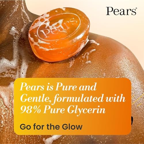 Pears Pure & Gentle Transparent Soap Bar 3 Pack (125g Each) – Natural Oils, Mint Extracts & Lemon Flower Extracts - Image 6