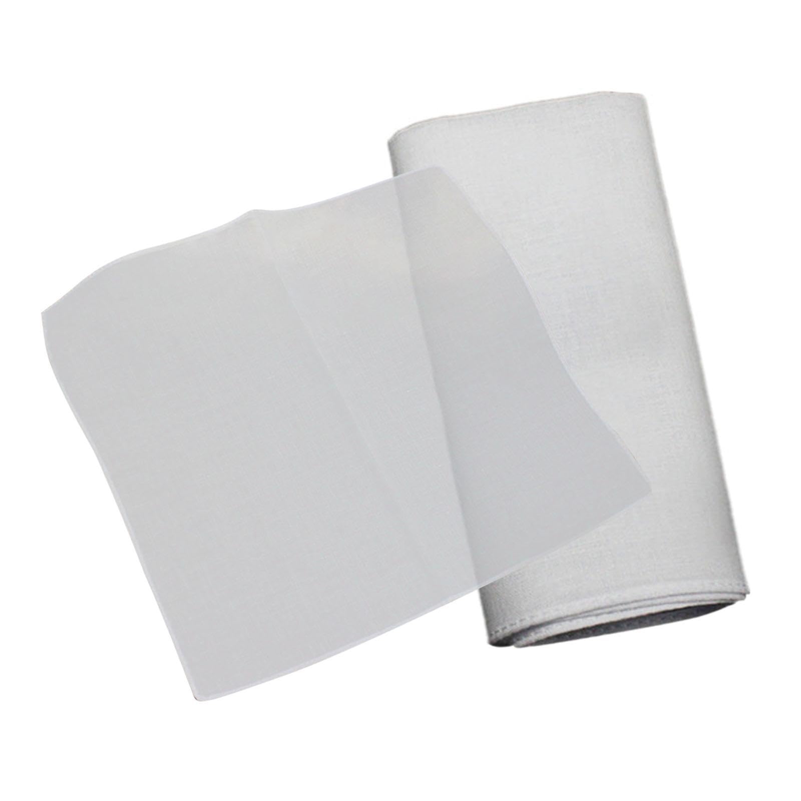 10 Pieces Pure White Handkerchiefs White Hankies for Handmade Dyeing Crafts-image-11