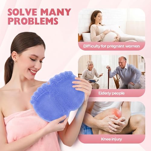 Alfombrilla para ducha con exfoliador de pies y espalda miniatura 6