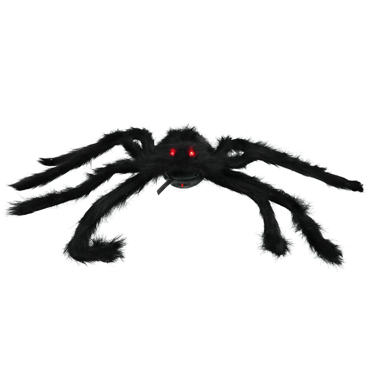 Milisten Animatronic Dropping Halloween Spider Voice-Activated Red Eyes