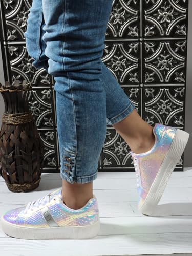 Image of ELLE Women Comfortable and Fashionable Lace Up Sneaker Shoes for Daily use, Office use, Casual use