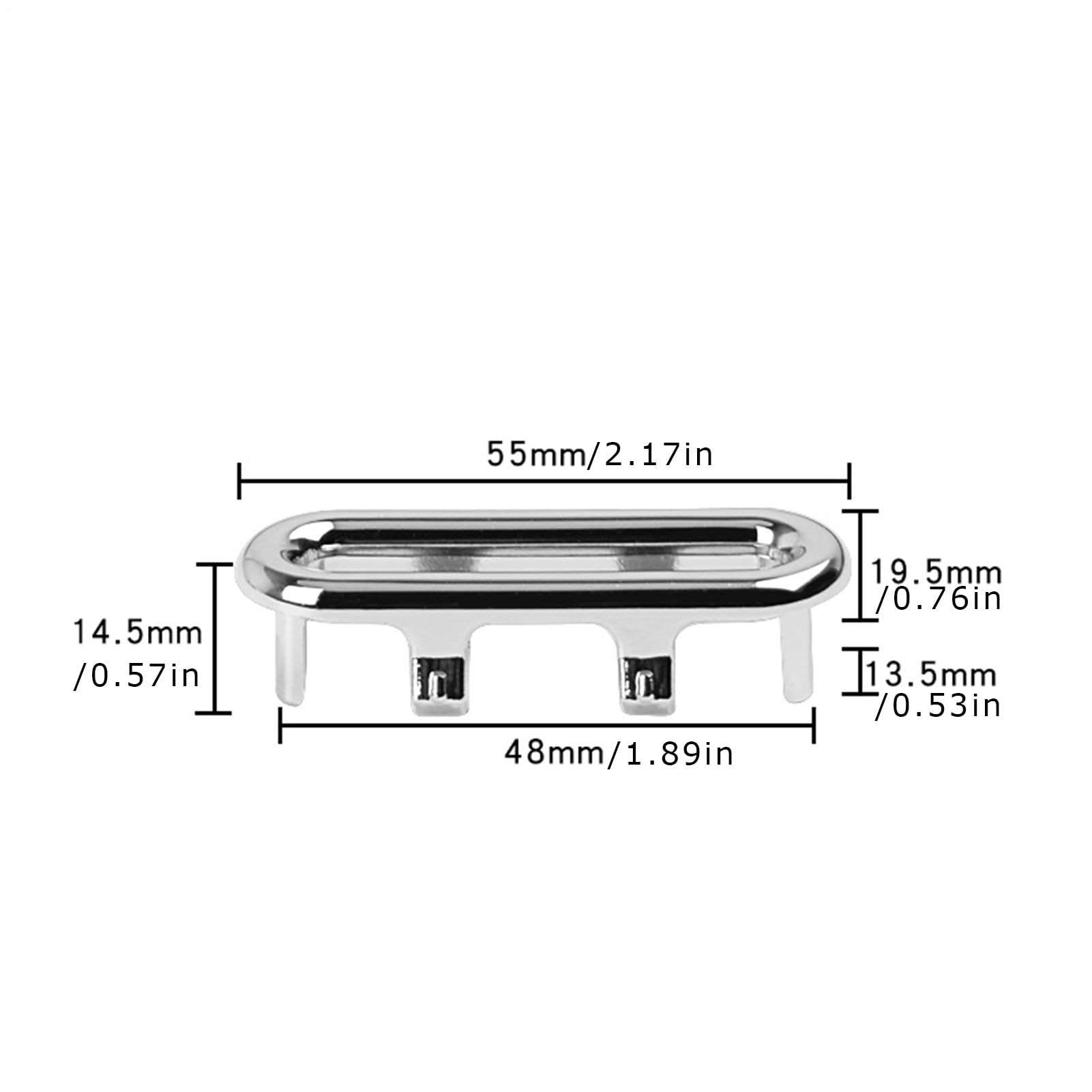 Anillos de Drenaje de desbordamiento para Fregadero de baño 4 Piezas - Cubierta de Drenaje de Repuesto Ovalada de ABS 47-48 mm x 16-18 mm | Casquillos Decorativos del tapón del lavabopara el lavabod