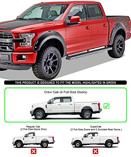 Estribos de acero inoxidable 304 APS 5in para Ford F150 miniatura 2