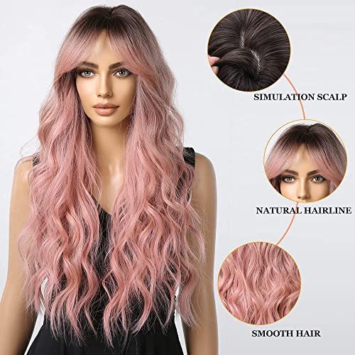 Esmee-Long-Wavy-Pale-Pink-Wigs-for-Women-Natuaral-Synthetic-Hair-Heat-Resistant-Ombre-Wig-for-Daily-Party-Cosplay-Use