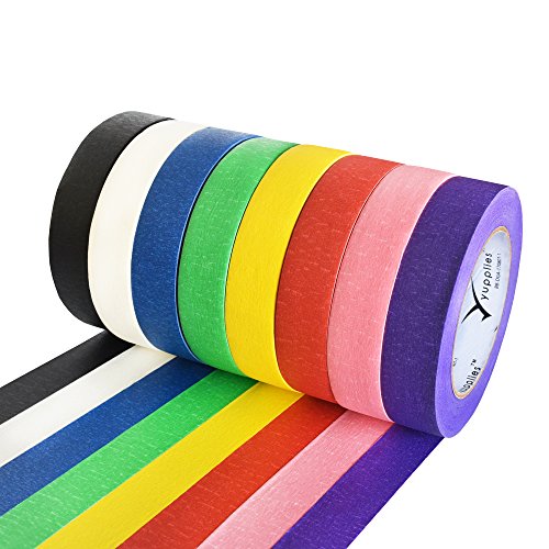 image for Yupplies Colored Masking Tape Variety Pack - Arts & Crafts Supplies, L