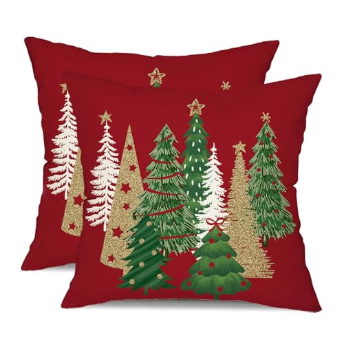 BellaBlend Weihnachten Kissenbezug abdeckungen 18x18 Zoll Set von 2...