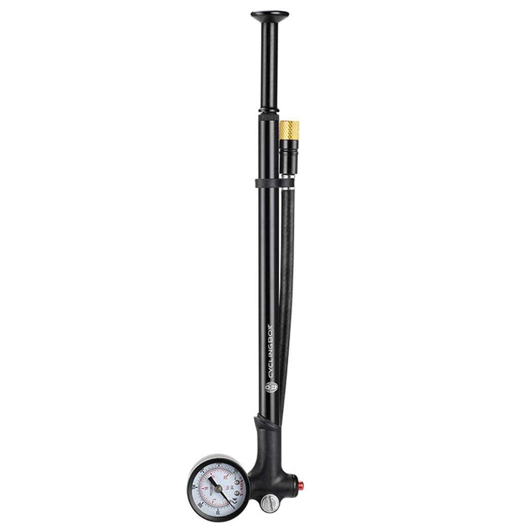 Dorakitten High Pressure Shock Pump T-Handle 120PSI Max Presta Valve Pump Bicycle Tire Pump Mountain Bike Pump Bike Shock Pump-image-38