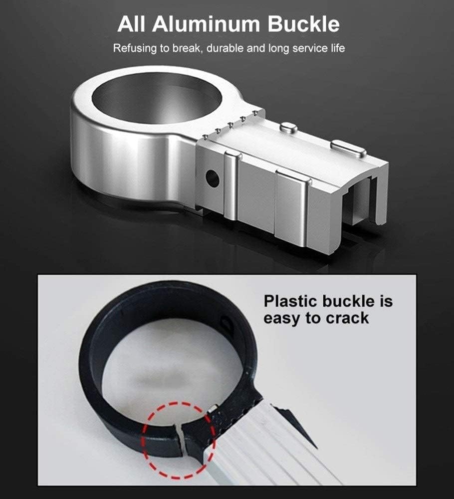 Telescoping Ladder,Roof Outdoor Activities Ladder with Safety Lock Aluminum Ladder Multi-Purpose Extendable Ladder Stepladder