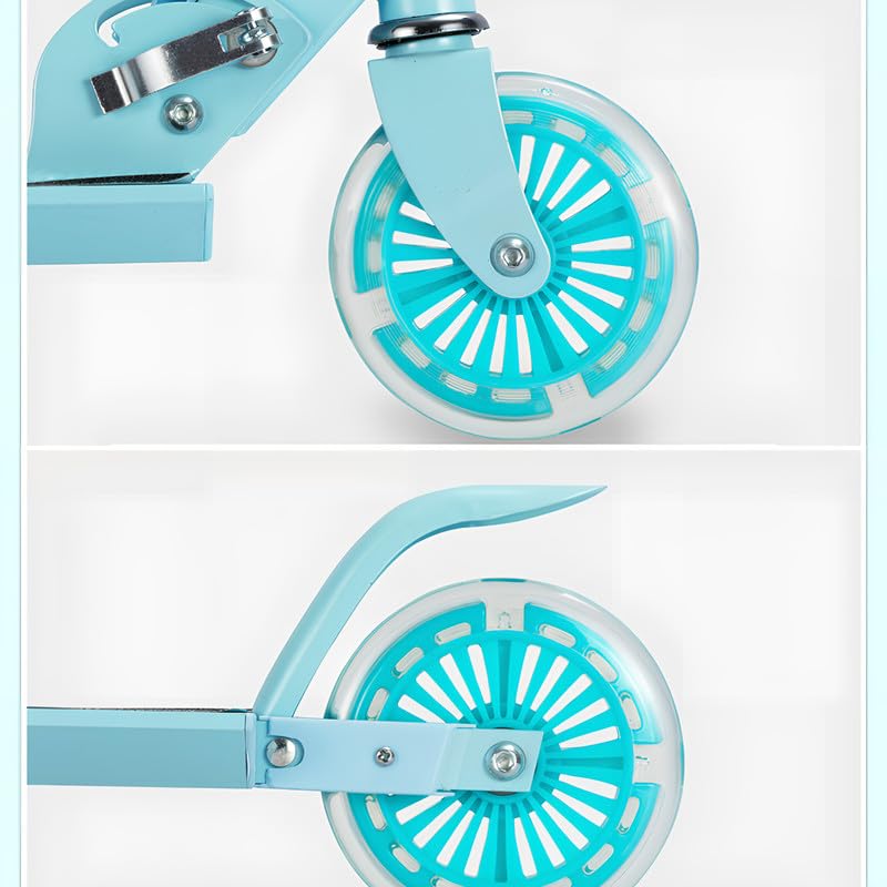 Image of Small Kick Scooter - Lightweight, Foldable, Aluminum Frame, and Adjustable Handlebars Rose Pink