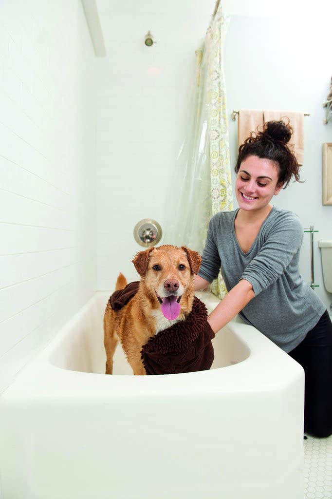 Beeztees DGS Dirty Dog Shammy Serviette de Toilette Marron Taille L 80 cm Largeur 35 cm