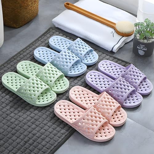 AYYDMY Shower Shoes Quick Drying Slippers for Women Men, Non Slip House Shoes Cushioned Thick Sole Bathroom Slippers Indoor Outdoor Soft Platform Sandals for Living Room College Dorm Beach SPA Gym Pool3