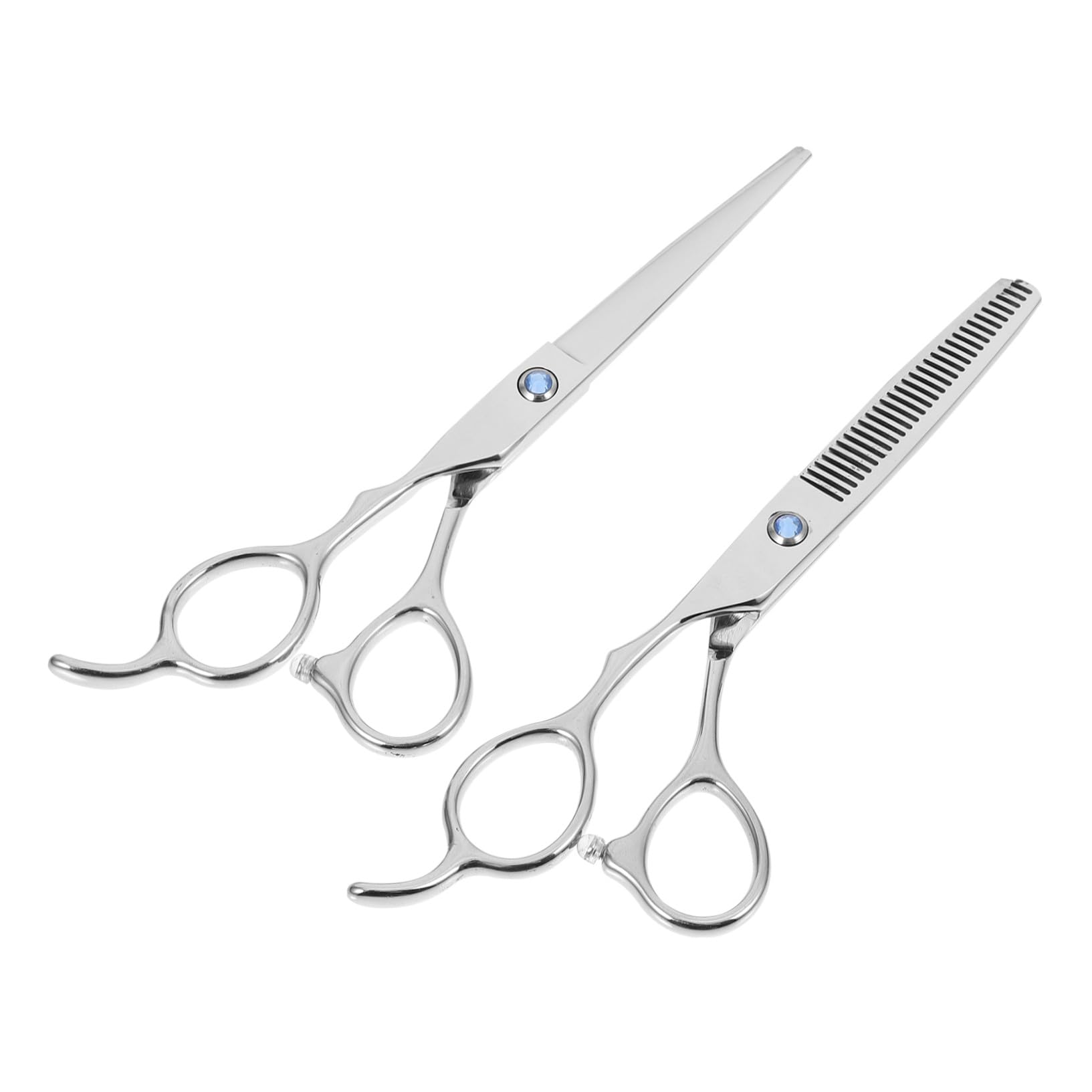2pièces Lot De Ciseaux De Coiffure Pour Gaucher Acier Inoxydable Outils De Coupe Plat Dents De Tondeuses Pour Cheveux