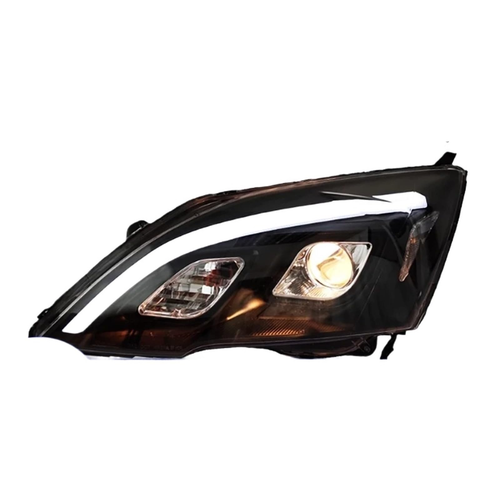 Faro Anteriore per Auto 2007-2011 Fari CRV DRL Indicatore di direzione Buon Fascio Angel Eye Lente proiettore Faro Anteriore Gruppo Faro Auto