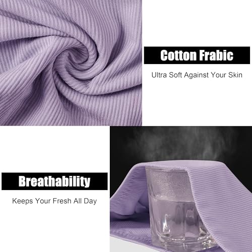 Image of Womens Underwear Full Coverage Panties for Ladies Soft Breathable Cotton Briefs High Waisted Hipster