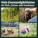 VERDOBA Teichzaun Gartenzaun Komplettset - Metall 10 Zaunelemente - Zaun für den Garten, Gitterzaun Set Oberbogen - für Hunde (10x Oberbogen, Grün - RAL 6005)