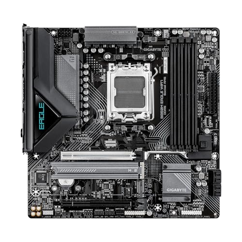 Image of GIGABYTE B850M Eagle WIFI7 AMD AM5 mATX Motherboard, Support Ryzen 9000 /8000 /7000 Series, DDR5, 8+2+2 Power Phase, 2X M.2, PCIe 5.0, USB-C, WiFi 7, 2.5GbE, EZ-Latch, 5-Year Warranty