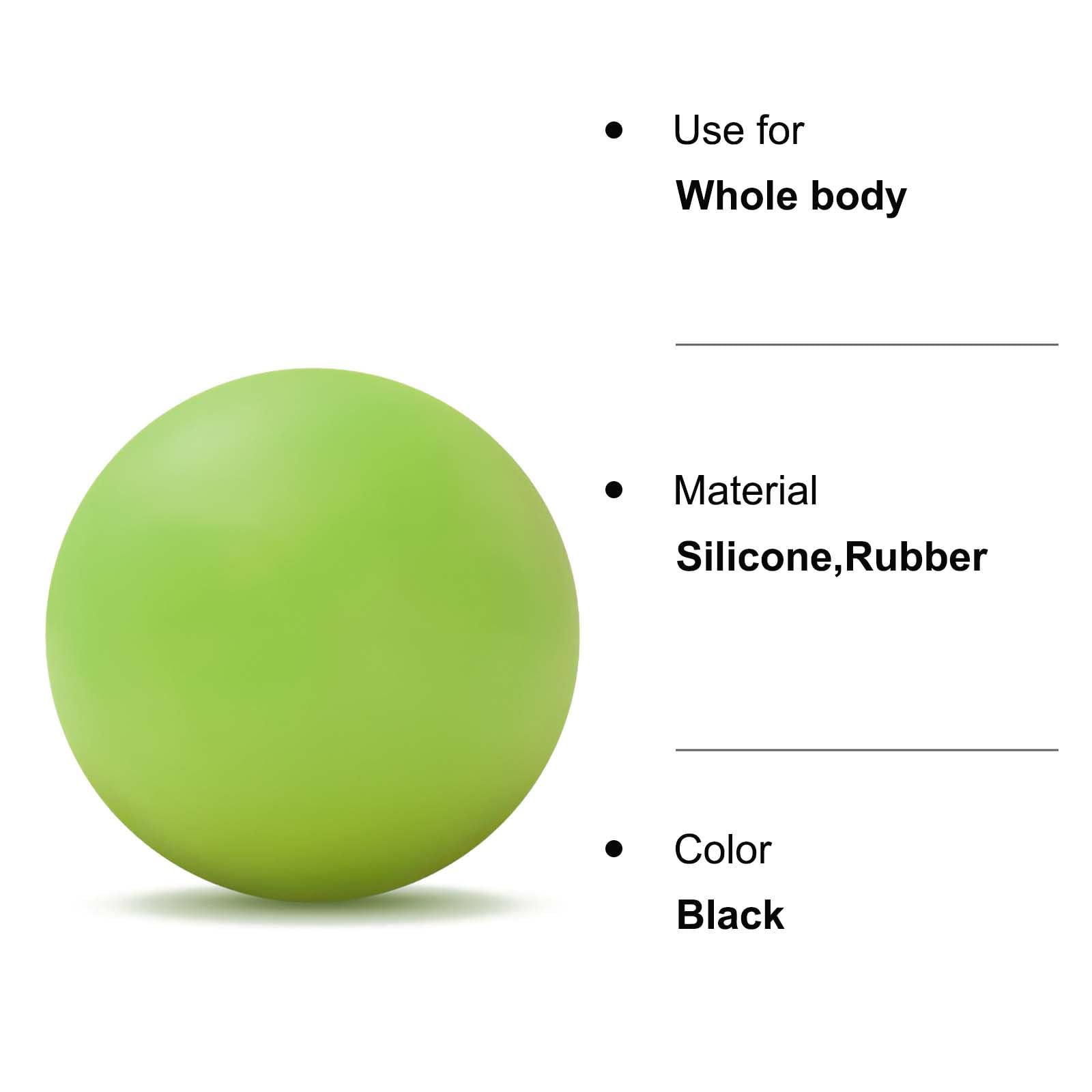 unitedessentialgoods Massage Lacrosse Ball for Sore Muscles, Shoulders, Neck, Back, Foot, Body, Deep Tissue, Trigger Point, Muscle Knots, Yoga and Myofascial Release (Green) 7