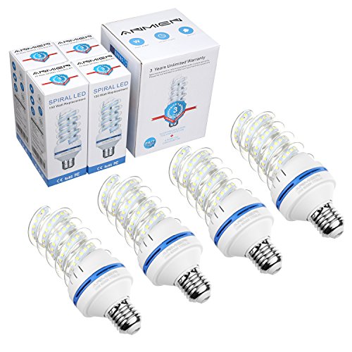 Bombillas LED E27 20W (Equivalente A 150 Vatios), Blanca Fria 6000K No Regulable,360 Degree Ángulo De Haz, AC 85-265 Volts, 4 Unidades