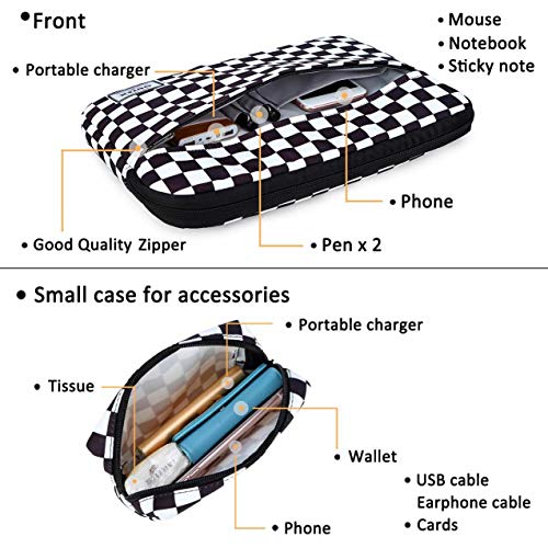 Odtex Computer Sleeve For 13 Inch Laptop Compatible With 13.3 Inch Macbook Pro,Macbook Air,13 Inch-14 Inch Xps Dell,Hp,Notebook-Checkerboard #TOP3