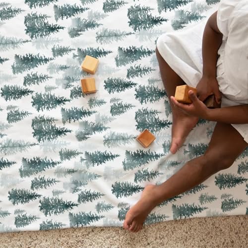Image of HawSkgFub Pine Trees Forest Baby Blanket for Boys Gift, Winter Flannel Fleece Nursery Bed Swaddle Receiving Blankets, Soft Lightweight Newborn Toddler Infant Kids Crib Bedding 40 x 50