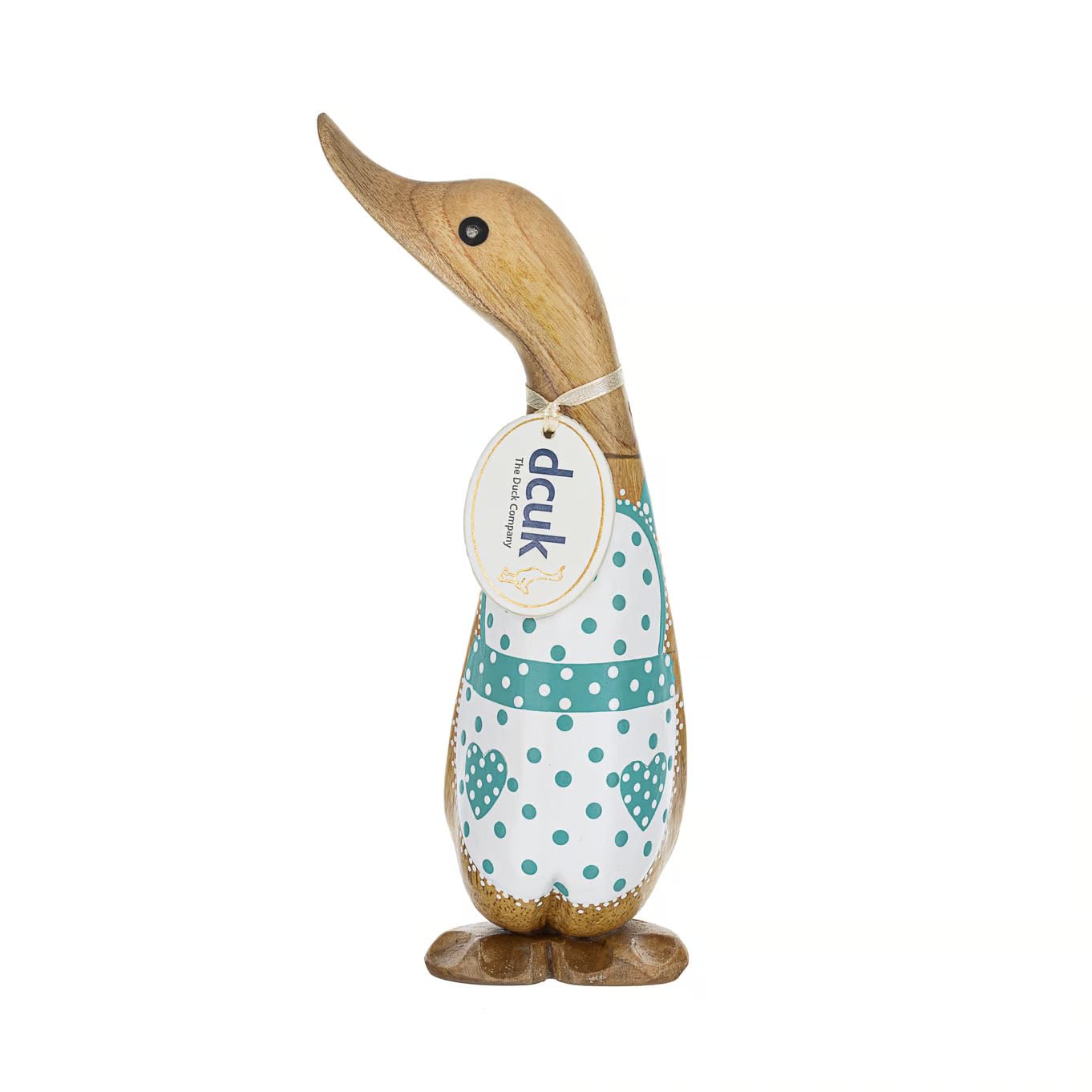 DCUK Natural Wooden Duckling - Blue Apron