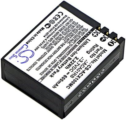 Battery Replacement for ACTIVEON CX Compatible with ACTIVEON CX Gold, CX HD, Camera Battery