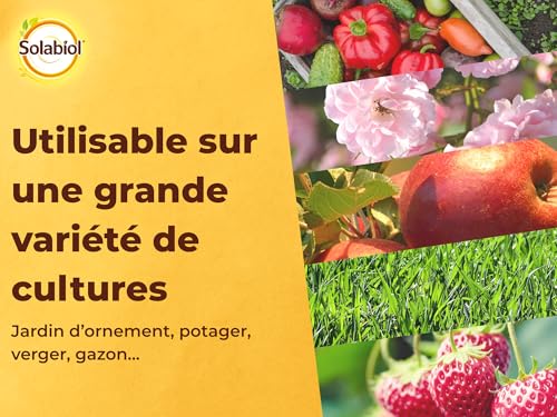 Solabiol SOCOMP5 Volldünger - Obst, Gemüse, Blumen | Eimer 5 Kg Verwendbar in der ökologischen Landwirtschaft