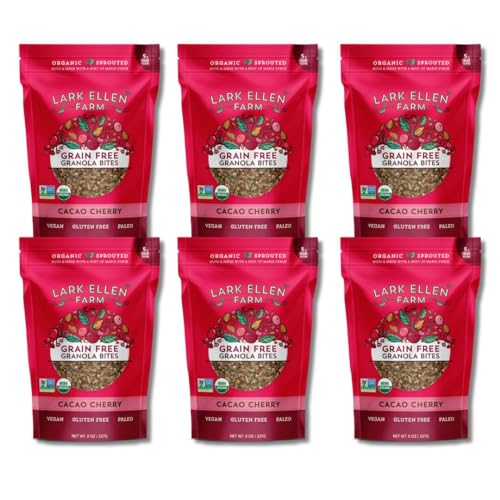 Lark Ellen Farm Cacao Cherry Grain-Free Granola Clusters, Organic Vegan