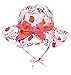 Happy Cherry - Chapeau Anti-UV Bébé Garçons Fille Bob Été Protection Soleil UPF 50 pour Plage Vacances Voyage Enfant Bonnet Pêcheur Printemps Hat Confortable - Rose - 0-12 Mois