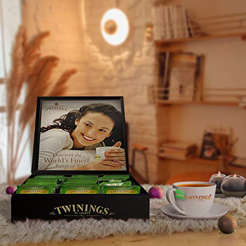 Image of Twinings Chestlets Gift Box, 9 Compartments, 105 Tea Bags, Variety of Flavours, English Breakfast Tea, Earl Grey Tea, Darjeeling Tea, Lemon Tea, Pure Green Tea, Green Tea Lemon & Honey, Green Tea & Lemon, Green Tea & Mint and Green Tea Jasmine