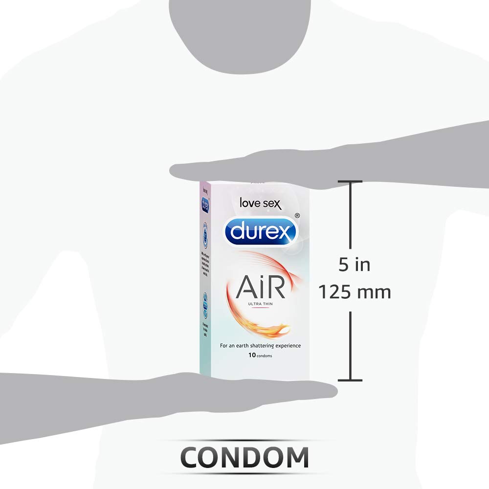 Durex Air Condoms for Men, 10 Count with Durex Lube Cherry Flavoured Lubricant Gel for Men & Women (50ml, Water Based Lube, Suitable for Use with Toys) product image 7