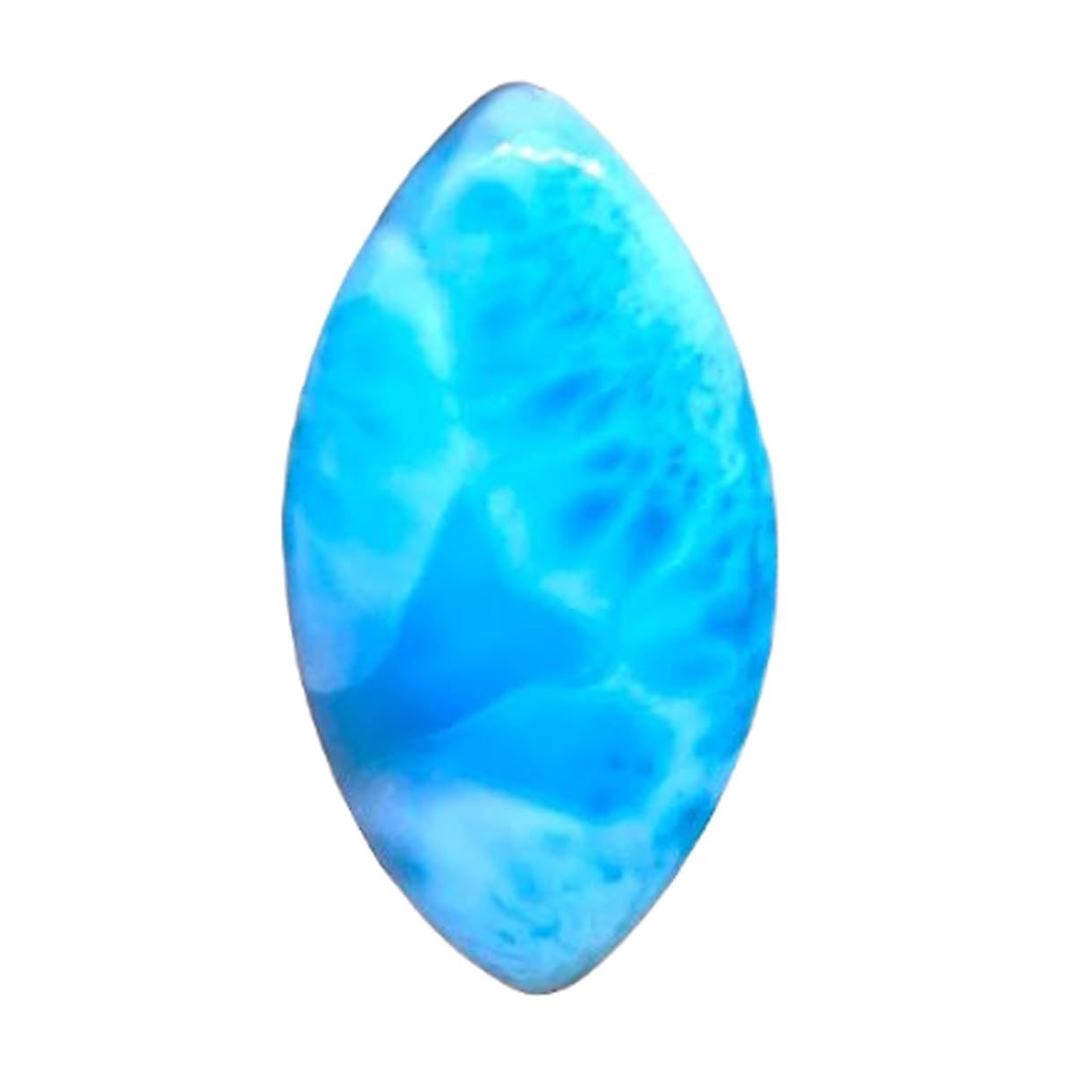 Larimar cabochon marquise 37x19x5mm pour création de bijoux DIY - 6