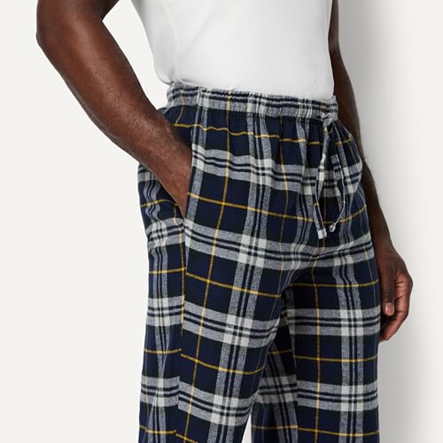 Image of Amazon Essentials Men's 100% Cotton Flannel Sleep Pant, Relaxed Fit Lounge Pants with Elastic Waist and Drawstring